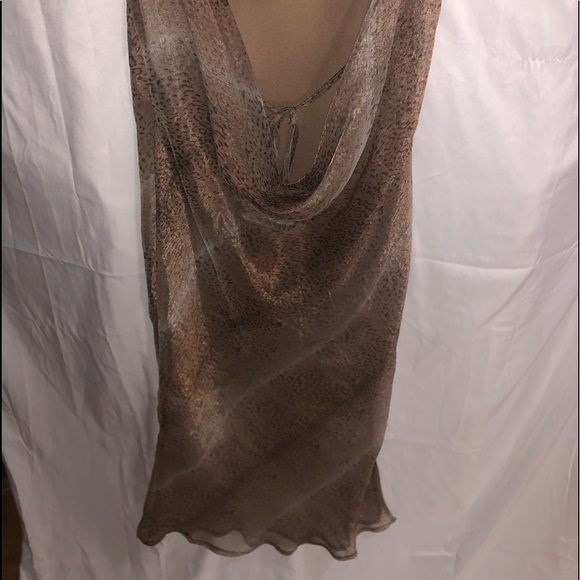 BLUE BLUSH- Sheer Leopard Blush Dress - Picture 4 of 6